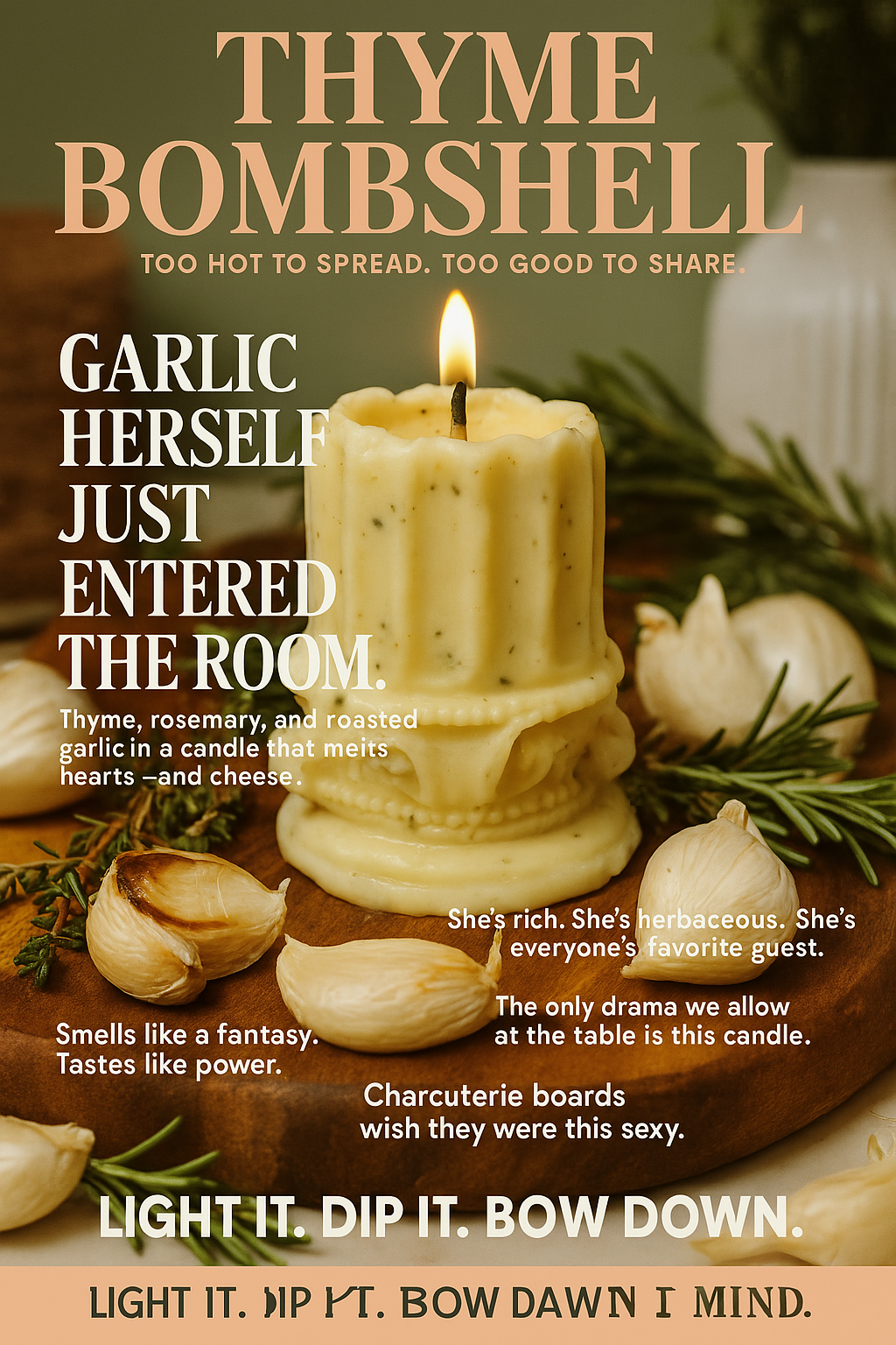 GRASS-FED Roasted Garlic, Rosemary, Thyme