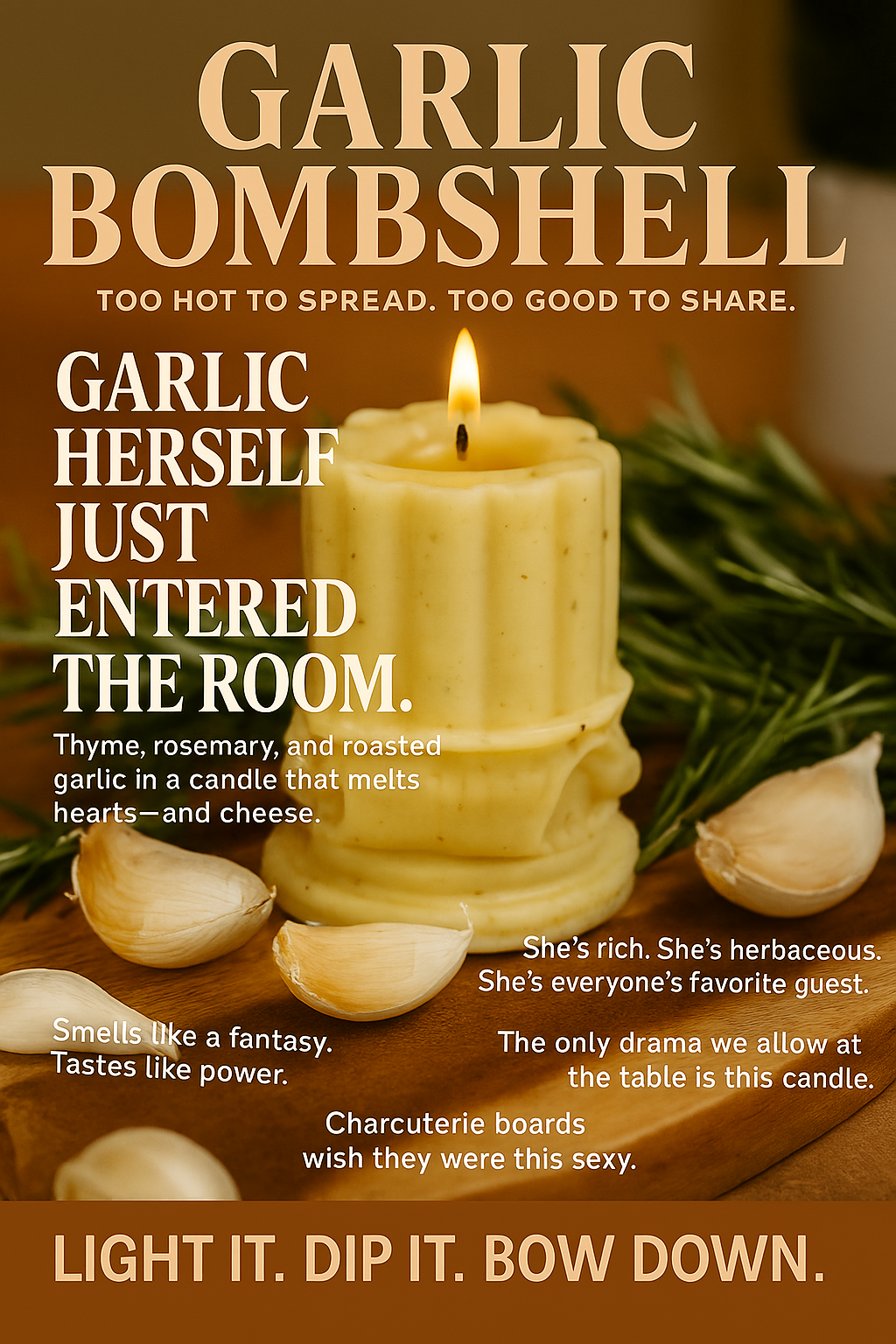 🧄 Roasted Garlic, Rosemary, Thyme ~ Premium Canadian Butter